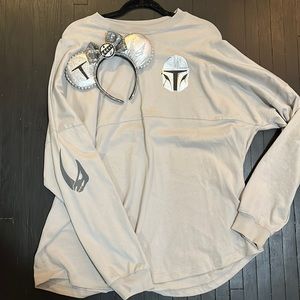 ⛸️ BUNDLE Mandalorian Disney Spirit Jersey + Custom Ears